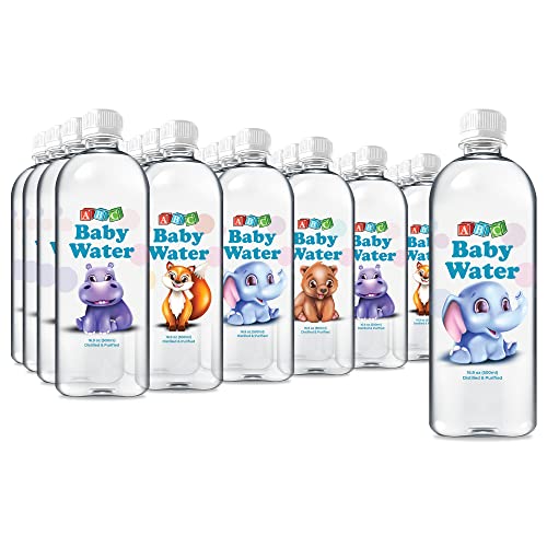 Image of ABC Baby Water Premium Distilled Water for Babies - Healthy Purified 16.9 oz Bottles - Formula, Cereal, Milk, Daily Drinking - 24 Pack