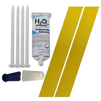 H2O Non Slip Underwater Treads Kit - 2" x 24" Yellow