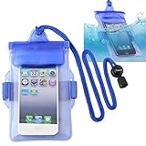 Insten Waterproof Bag Case for Cell Phone/PDA - Retail Packaging - Blue