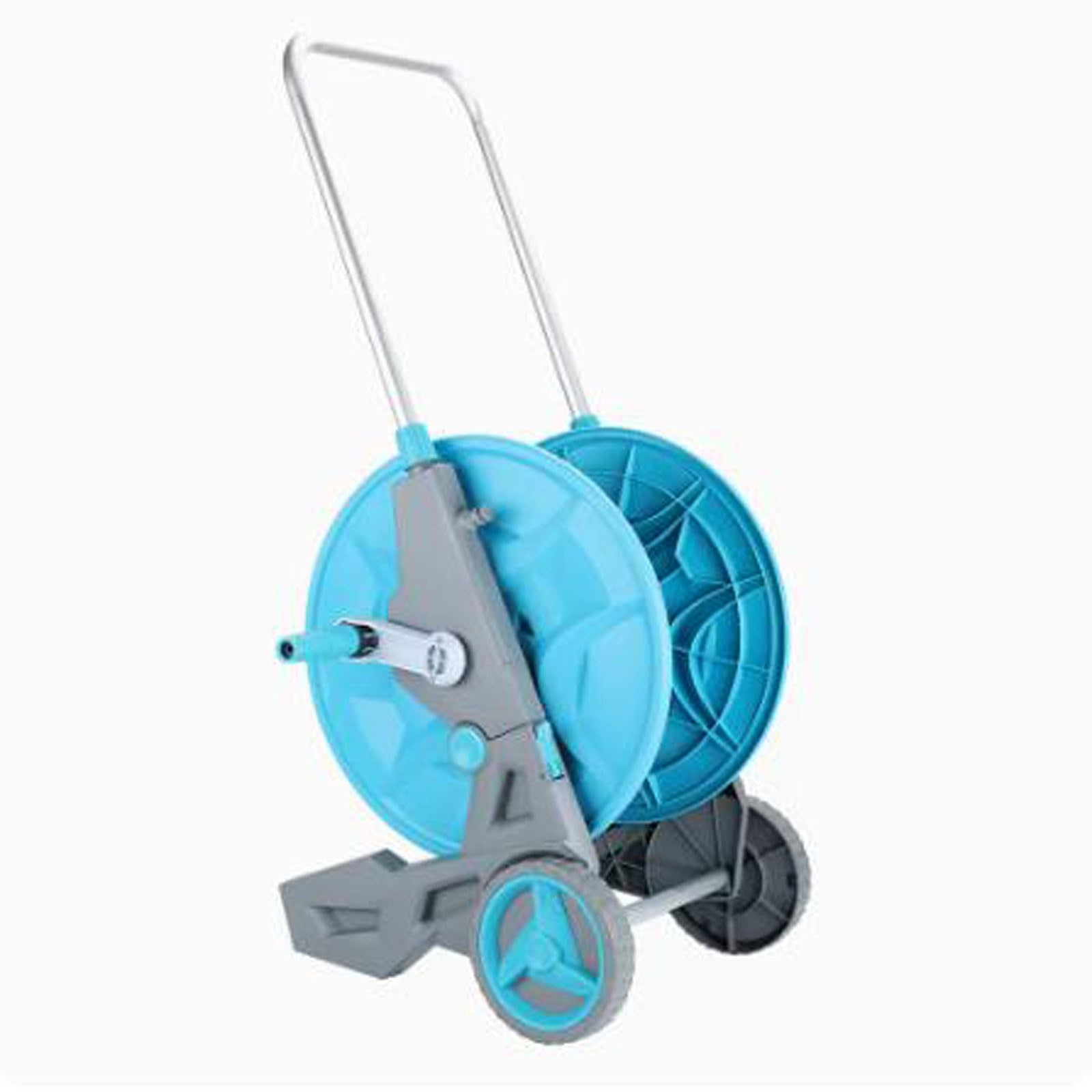Supporto per tubo da giardino Grande scaffale for tubo dell'acqua, carrello avvolgitubo for tubo dell'acqua for lavaggio auto con ruote, supporto for tubo for ugello for irrigazione di fiori, rullo fo