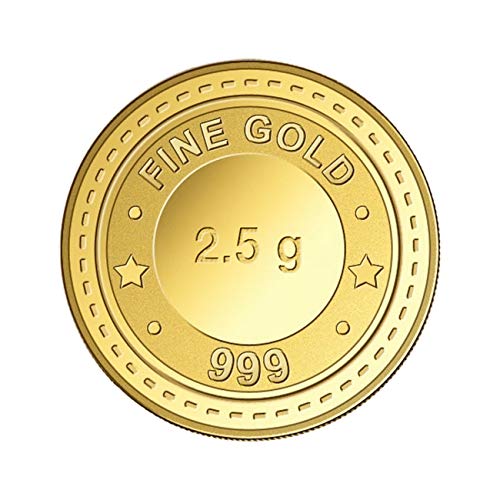 Image of GGC Gujarat Gold Centre 24k (999) Yellow Gold 2.5 Gram Gold Coin