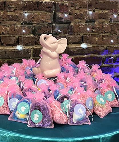 Image of Dealglad 50pcs Drawstring Organza Jewelry Candy Pouch Christmas Wedding Party Favor Gift Bags (4x6, Pink)