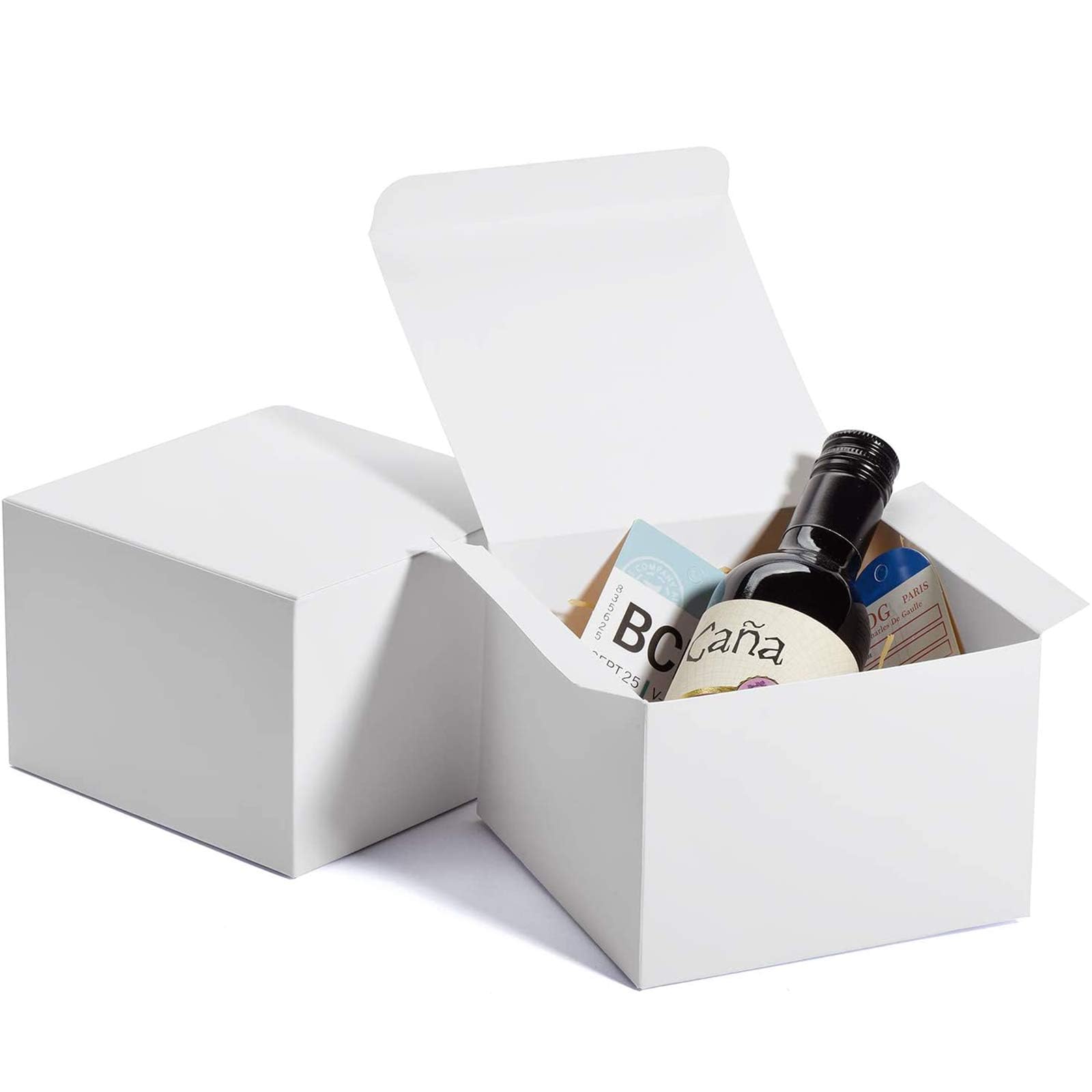 Photo 1 of MESHA Gift Boxes 6x6x4 Inch White (100 Pack)