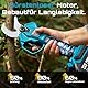 SEESII Akku Astschere 40 mm – Elektrische Gartenschere mit 2× 4000 mAh Akkus, SK5-Klinge, Bürstenlosem Motor, LCD-Anzeige, Für Obstgärten, Landschaftspflege und Professionelle Gartenarbeiten, CS440