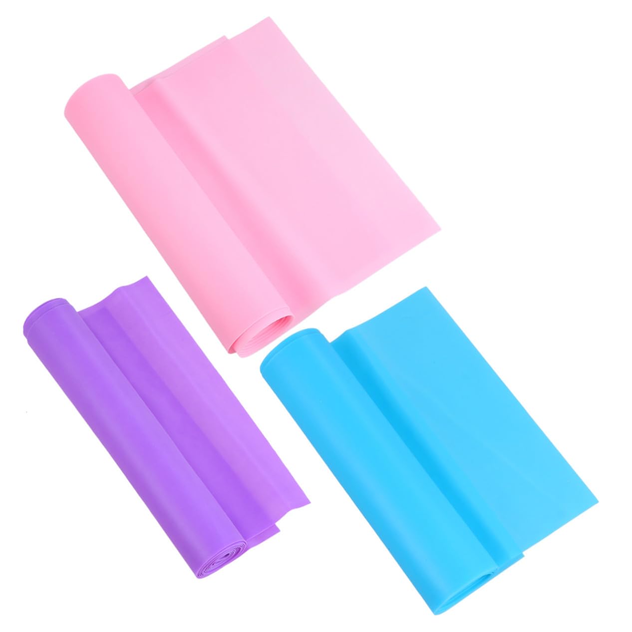 VICASKY 9 Fasce Elastiche Yoga in Lattice Odore Cinghie Stretching Fitness per Resistenza Alta per Migliorare Flessibilità e Rosa Blu