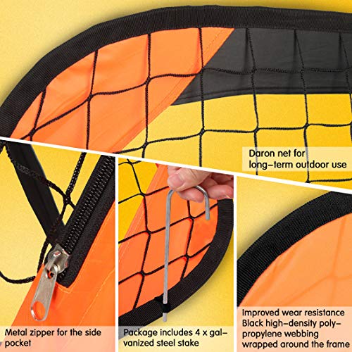 Bayinbulak Pop Up Soccer Goal Portable Soccer Net For Backyard Training, 1 Pack #TOP4