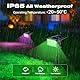 kolpop [1 Stück/ 7 RGB Bunt Solarlampen für Außen, IP65 Wasserdicht Solar Strahler, 800LM Außenleuchte, 2 in 1 Montage, Dusk to Dawn Solarleuchten Gartenleuchten für Bäume, Outdoor Pflanzen, Hof