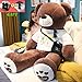 Zhyaj Nounours Géant 100 Cm - 200Cm/Ourson en Peluche Immense XXL Jouet pour Enfant - Cadeau Extra Doux Mignon Anniversaire,D,120CM