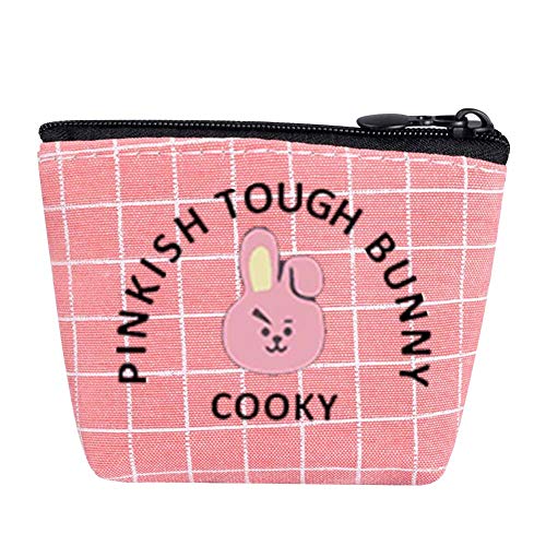 Preisvergleich Produktbild Kunandroc BTS Mini-Tasche, niedliche Geldbörse, Geldbeutel, Tasche, Kosmetiktasche, Schreibwaren COOKY(Red)