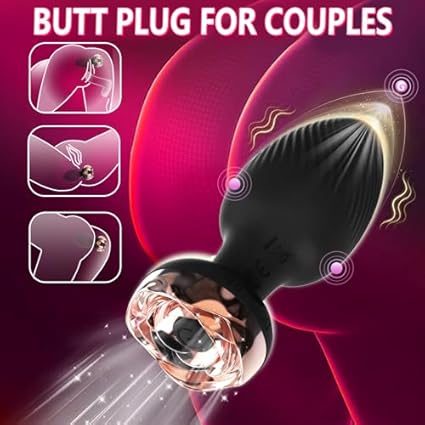Plug Anal Vibradorador Mujer Juguetes Eróticos Para Mujer Sexuales Plug Anales, Con Vibración Anillő Ṿibradóradòr Pëňẹ Clîťoris Côṋsôlâdőres.. para Mùjêr impermeable