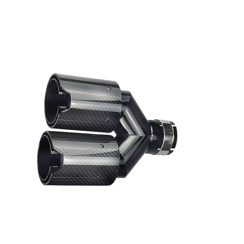 Silencieux d'échappement carbone double embout tuning universel 63mm 89mm 101mm