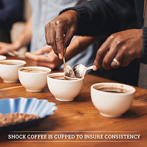 Shock Coffee Whole Bean. The Strongest Caffeinated All Natural Coffee, Up To 50% More Caffeine Than Regular Coffee, 1 Pound #TOP4