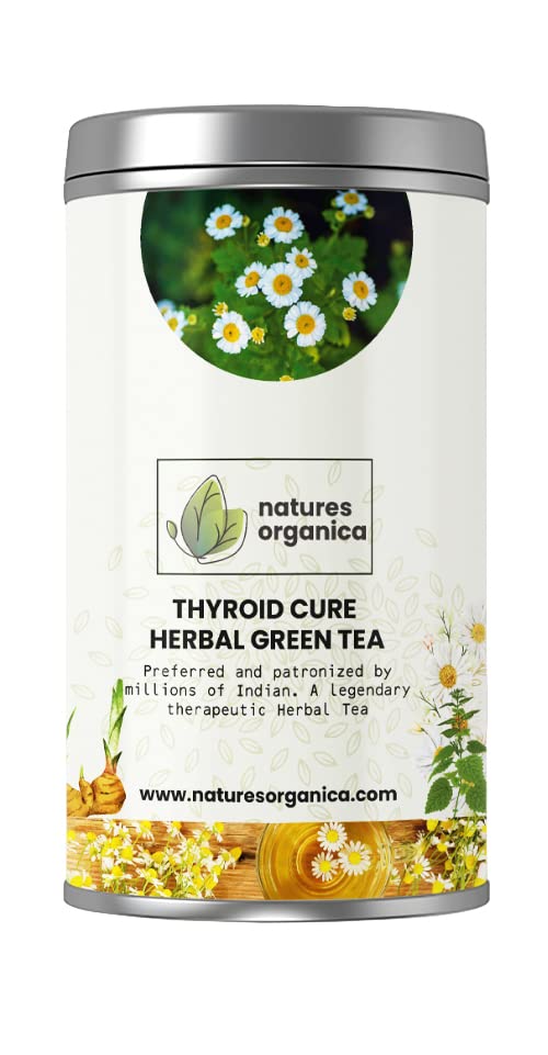 Nataures Organica Thyroid Care Green Tea for Hypothyroidism - 100% Natural Restore Healthy TSH, T3, T4 Levels.