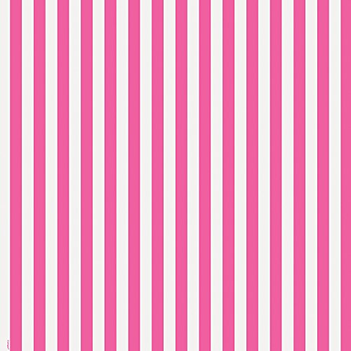 Hot Pink Striped Wrapping Paper