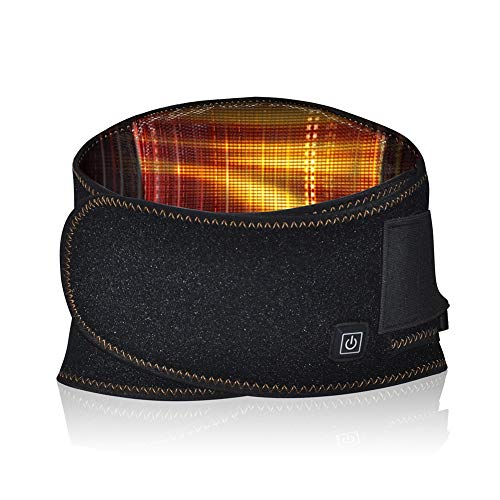 ZFF Masaje Soporte Lumbar Cinturón Inferior Atrás Apoyo Dolor Alivio para Hombres Y...