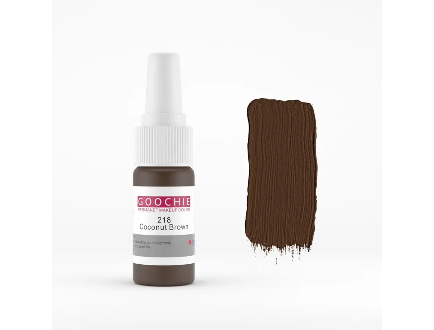 Goochie Coconut Brown EU Standard Micro Pigment Cosmetic Tattoo Ink | Permanent Makeup Eyebrow Color Pigment Micropigmentation 15ml - 218