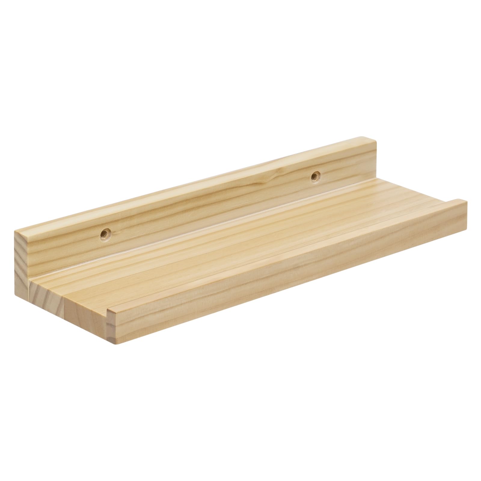 eSituro Estante Pared Flotante, Estanteria Pared Madera, Balda Flotante Pared, Estantería Montada a Pared, para Cocina, Salón, Dormitorio, Capacidad 10 kg, Color Madera Natural, 30x10x4cm