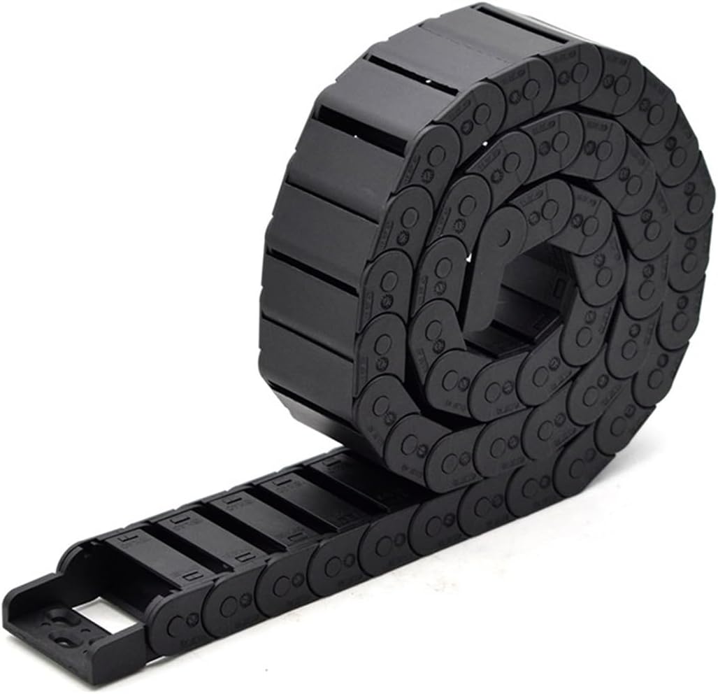 VARNOK Cable Drag Chain Nylon Drag Chain Cable Chain OF-X15BF.1.N 15x50mm R28mm 38mm 48mm Semi-Closed Inner Opening(28mm)
