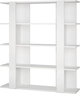 Estantería con 4 huecos. Color Blanco. (Alto 122 cm/Ancho 110 cm/Fondo 29 cm)