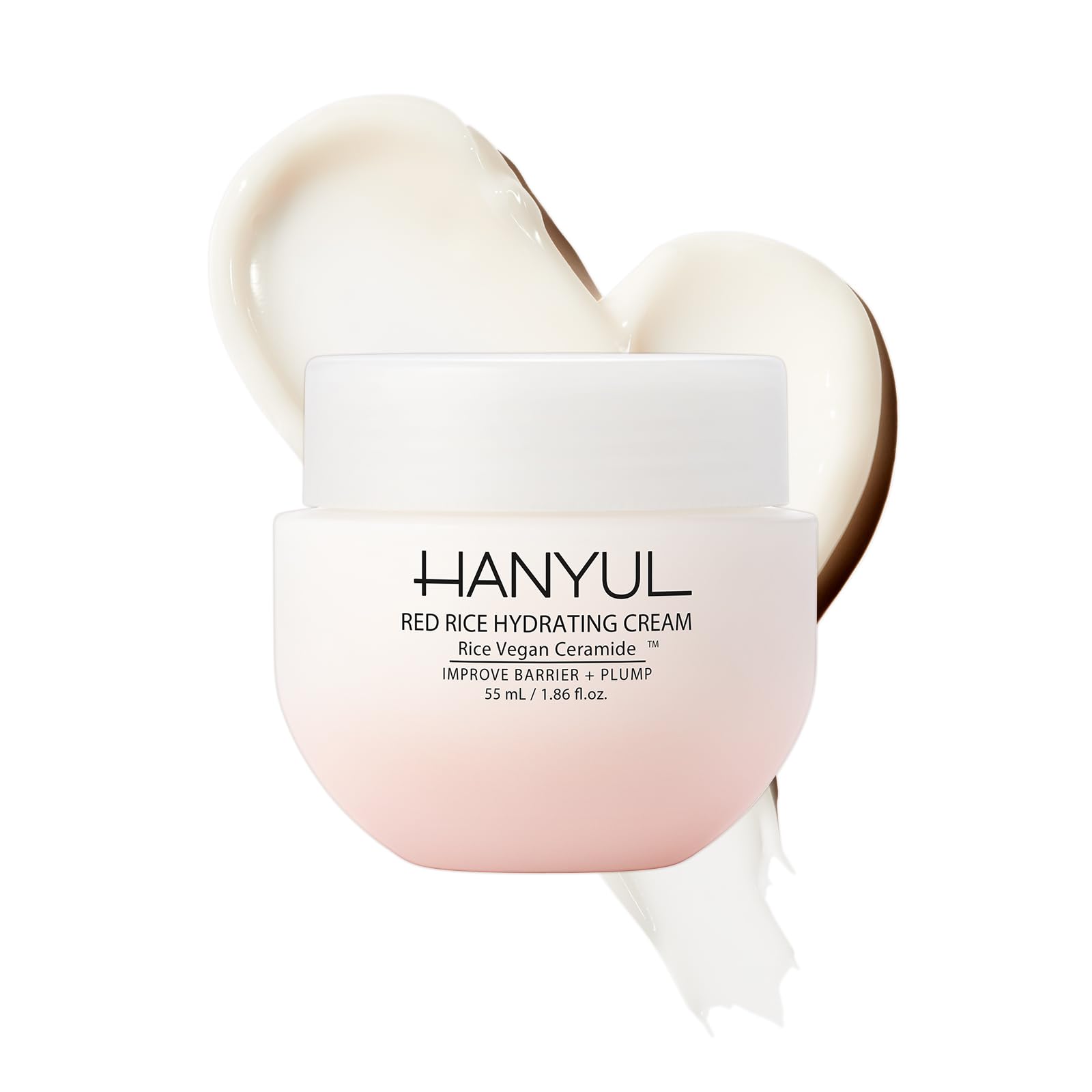 Hanyul Red Rice Hydrating Cream with Fermented Rice Extract & Ceramides | Korean Moisturizer for Plumping Hydration, Radiant Skin Glow, Firming & Barrier Support | For All Skin Types | Vegan Light Floral