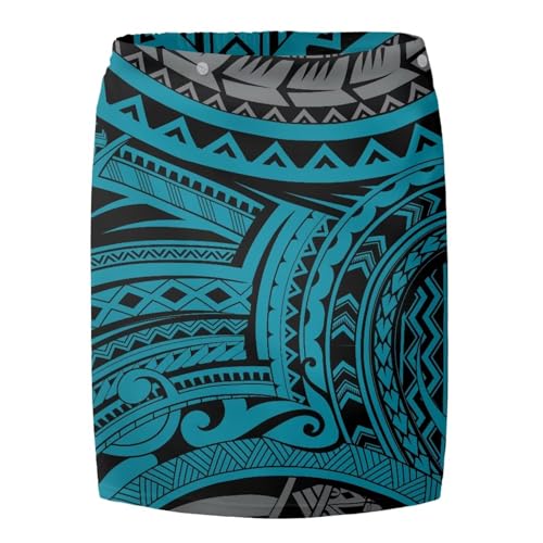 Hawaiian Men's Skirt Polynesian Puletasi Samoa Traditional Sarong Pareo Lavalava with Pockets Casual Beachwear2