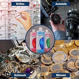 DELLWING detergente a ultrasuoni concentrato, per carburatore, teste dei cilindri, iniettori, ugelli degli iniettori e altre parti, liquido per bagno a ultrasuoni e sporco ostinato, bottiglia da 1 l