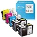myCartridge Re-Manufactured Ink Cartridge Replacement for Epson 252XL (2 Black 1 Cyan 1 Magenta 1 Yellow, 5-Pack)