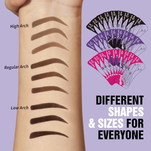 iMethod-Brow-Stamp-Kit-Eyebrow-Stamp-with-27-Eyebrow-Stencils-Eye-Brow-Stencils-Kits-Natural-Eyebrows-Easy-to-Use-Black-Brown