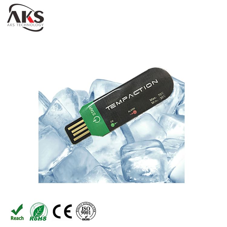 Tempaction USB Temperature Data Logger, -30-70°C Range, Alarm Indicator,for 10pcs