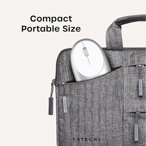 Image of Satechi M1 Wireless Bluetooth Mouse, USB-C Rechargeable, Silver | Compact and portable, for MacBook, iPad, iPad mini, Mac mini, iMac, Windows