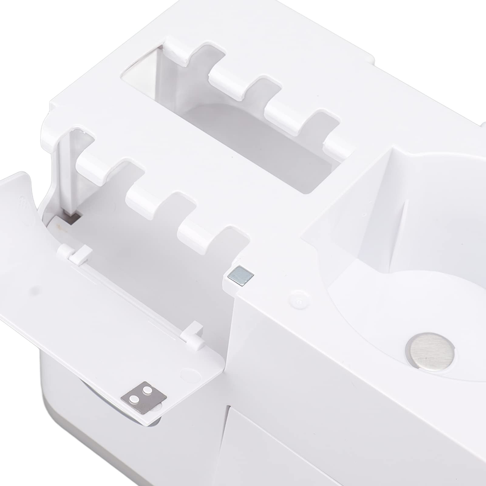 Porta Spazzolino da Parete, Kit Spremi Dentifricio in Materiale PP ABS Antipolvere con 4 Tazze Invertite per Famiglie e Bambini (Quattro tazze, grigio)