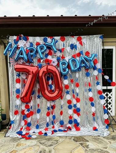 Image of 8 Balloon 40 inch Red Number Balloons for 8th Birthday Party Decorations | Saturated Color, Large 40 in, With Straw & Hanging Hole, For Back-to-School Season, Wedding, Christmas, New Year, Anniversary