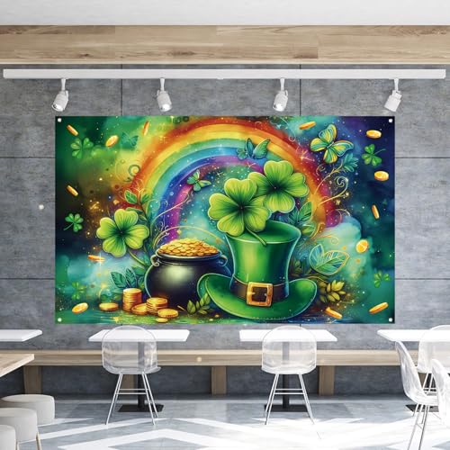 Fondo fotográfico Día de San Patricio 71×43 pulgadas miniatura 3