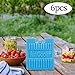 FytStycale 6 Pack Ice for - Extended Freezing for Family Travel, 14.5cmx13cmx1.5cm