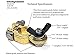 WindyNation 1 Pair Brass Marine Grade Battery Terminal Top Post for Boat Car RV (Military Spec. B-12128C)