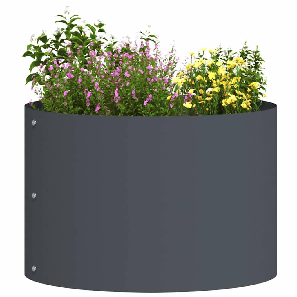 vidaXL Planter Ring Anthracite 30 x 30 x 20 cm Cold-rolled Steel — image 1