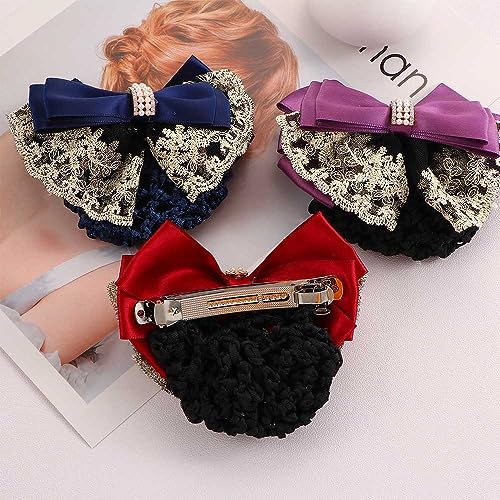Vctitil 5 Pcs Hair Snood con Moño, Cobertura Profesional para Moño de Pelo miniatura 5