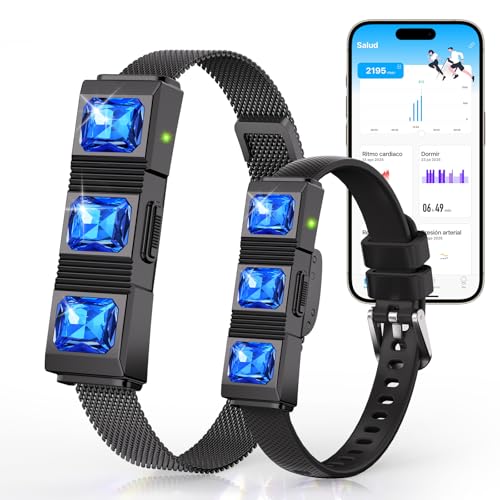 iSo Tech Fitness Tracker sin Pantalla, Smartband Smartwatch para Mujer Hombre 24/7 Rastreador de Actividad y Sueño con Frecuencia Cardíaca Oxígeno en Sangre HRV, 30 Días, 170+ Modos, App Gratuita