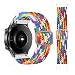 Produktbild BoLuo 20mm Armband für Huami Amazfit Neo/Polar Ignite/Polar Unite,Nylon Band Ersatzband Verstellbares Silikonband,Uhrenarmband Armbänder Strap für Garmin Venu/Venu SQ/Forerunner 245 (Regenbogen)