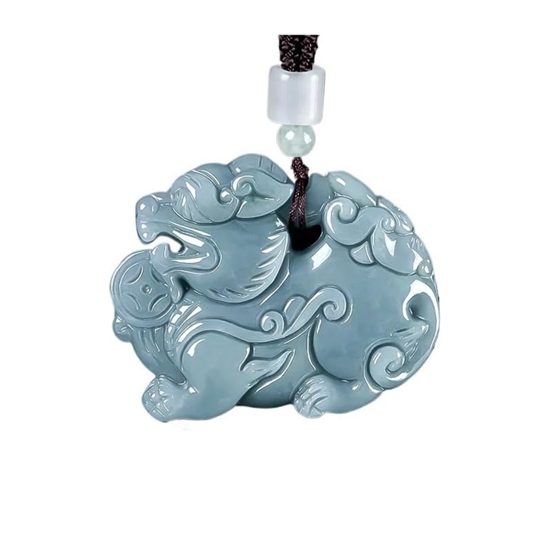 Bijoux pierre au quotidien : portez le collier en jade véritable et pendentif Pixiu 3D