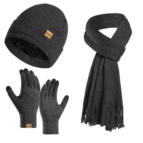 Bonnet d'hiver anti-froid avec tour de cou et gants tactiles pour ne plus geler dehors