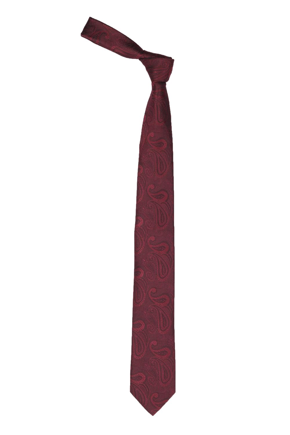 louis philippe Men Maroon Embroidered Tie-picture-21
