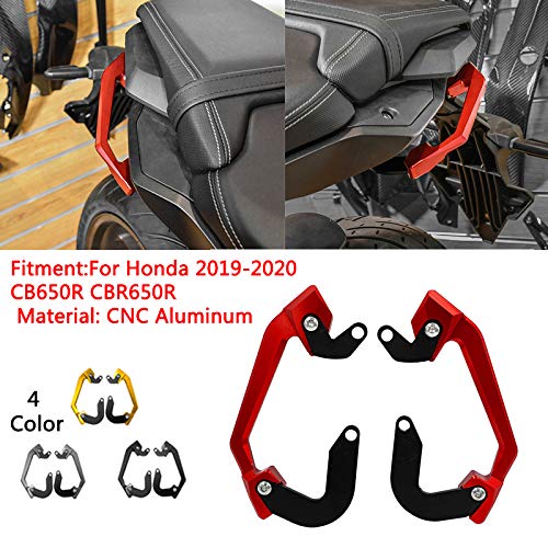 Maniglie Passeggero Moto Maniglia di sostegno Bar Sedile posteriore Passeggero Maniglia di sostegno Maniglia adatta all'uso for HONDA CB650R CBR650R 2019 2020 Moto CNC Passeggero posteriore Moto Poste