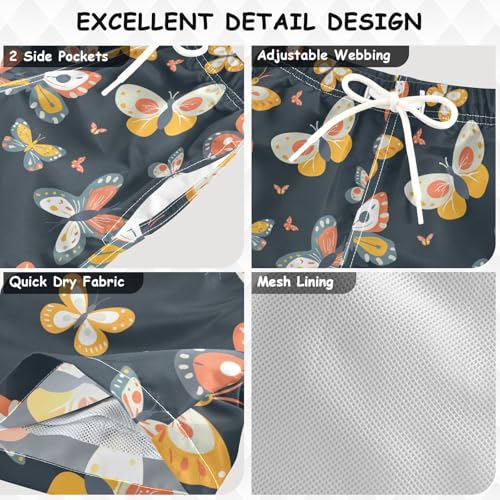 senya Butterflies Boys Swim Trunks Toddler Shorts Swimwear Boardshorts2