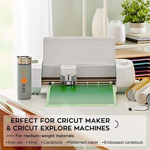Image of HTVRONT Standard Stickness Cutting Mat 12x12, 6 Pack, for Crafting | Compatible with Cricut Maker 4 /3 /Maker, Explore 5 /4 /3, Air 2 /One, Standard Adhesive Sticky Mats & Accessories for Quilting