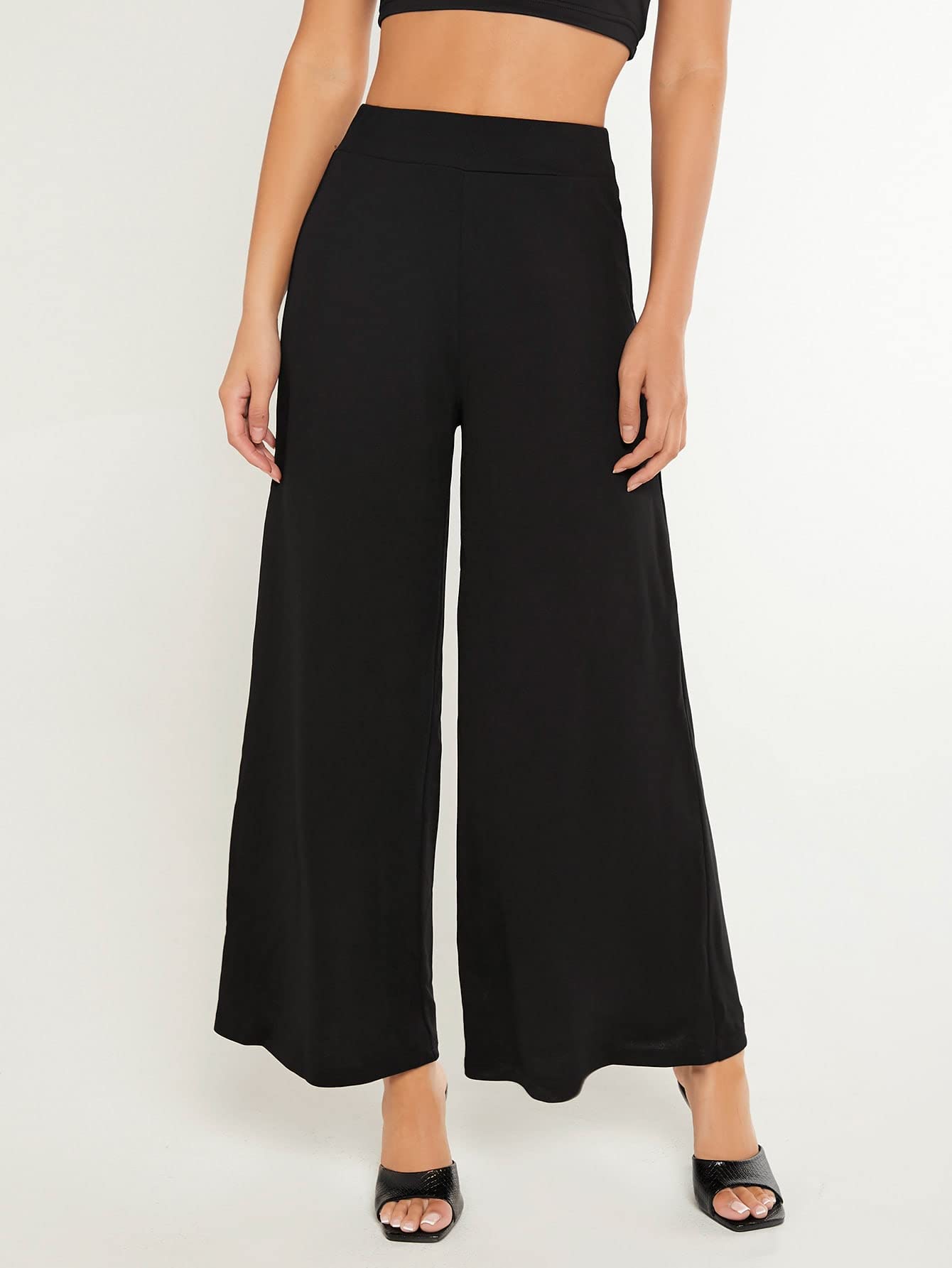 Womens Pants Pants for Women High Waist Wide Leg Pants Color Black Size Small