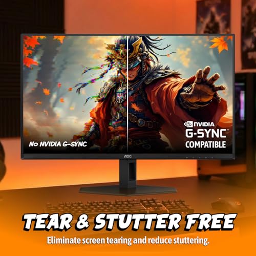 Image of AOC 27 inch Gaming Monitor QHD 360Hz QD OLED G-SYNC Compatible 0.03ms Q27G40SDE | 2560x1440 Computer Monitor, True Black 400, HDMI 2.1, DP 1.4, Earphone Out, VESA Mount, Console Ready