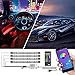Produktbild Innenbeleuchtung, Cartaoo Auto LED-Lichtleiste 4Stk. 48 LED Auto Umgebungslicht mit APP-Fernbedienung, Synchronisierung mit Musik, Strobe-Modell, Under Dash-Beleuchtung mit USB-Anschluss DC 12V