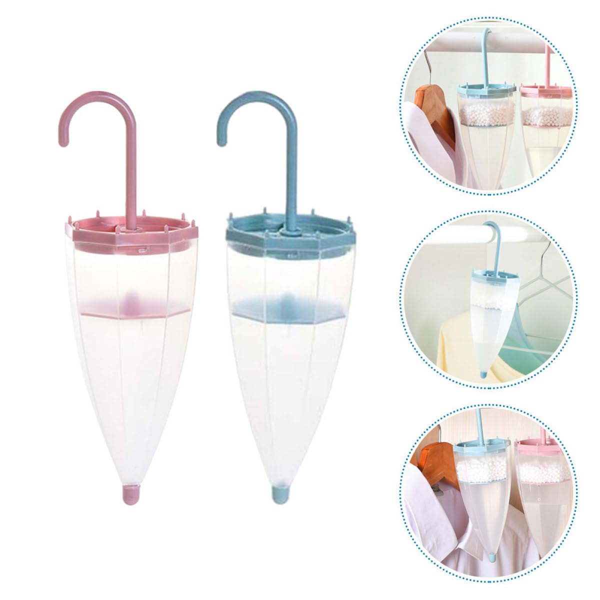 Deumidificatore Assorbitore di Umidità Riutilizzabile a Forma di 2 in Abs e Pp con Design Creativo Appeso per Armadio e Cucina