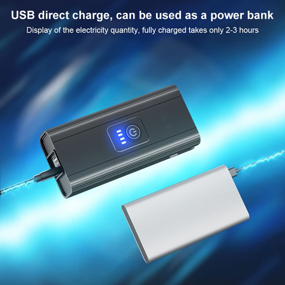 Luce per Bicicletta Impermeabile, Ricaricabile Tramite USB, LED, 900 Lumen, Faro Anteriore da Strada, Faro in Alluminio, Torcia per Bicicletta, Luce Posteriore, Luce per Bicicletta